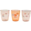 Done by Deer Lot de 3 Mini Verres Yummy Happy Clouds Papaye - 120 ml