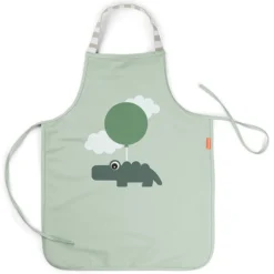 Done by Deer Tablier Imperméable - Happy Clouds Vert