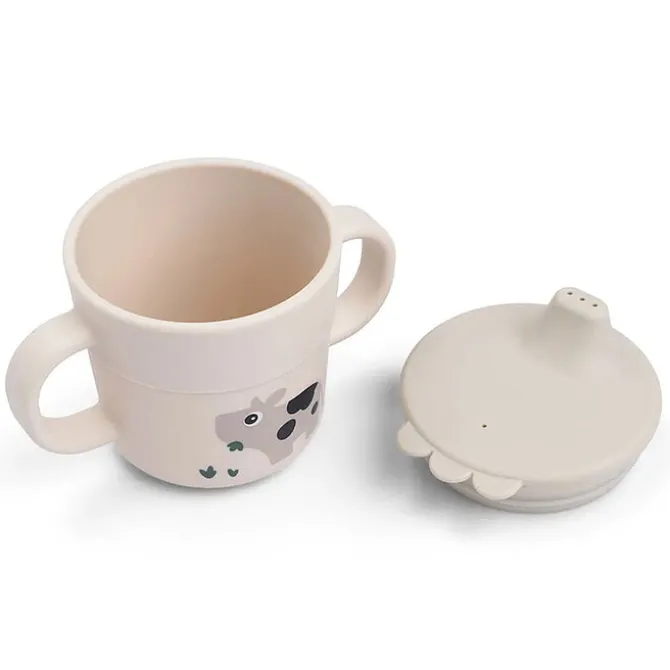 Done by Deer Tasse d'Apprentissage Foodie Tiny Farm Sable - 215 ml