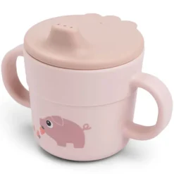 Done by Deer Tasse d'Apprentissage Foodie Tiny Farm Rose - 215 ml
