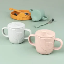 Done by Deer Tasse d'Apprentissage Peekaboo Elphee Vert - 120 ml