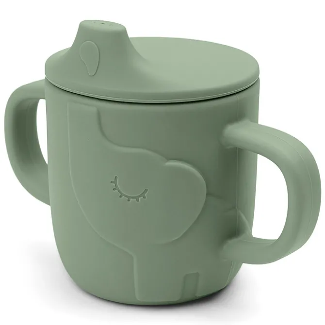 Done by Deer Tasse d'Apprentissage Peekaboo Elphee Vert - 120 ml