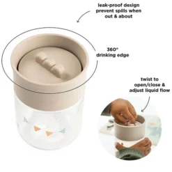 Done by Deer Tasse d'Apprentissage 360° Celebration Sable - 260 ml