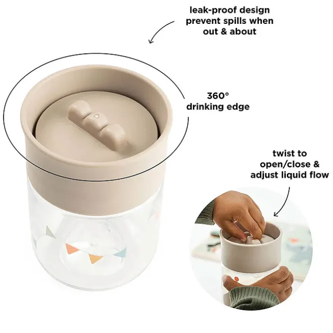 Done by Deer Tasse d'Apprentissage 360° Celebration Sable - 260 ml
