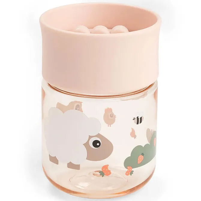 Done by Deer Tasse d'Apprentissage 360° Tiny Farm Rose - 260 ml
