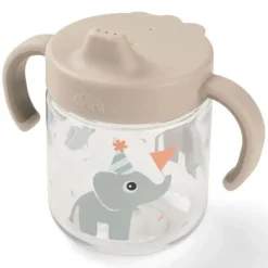 Done by Deer Tasse d'Apprentissage Hermétique Foodie Celebration Sable - 260 ml