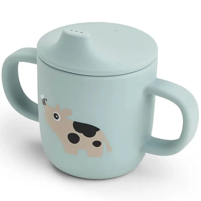 Done by Deer Tasse d'Apprentissage Tiny Farm Bleu - 120 ml