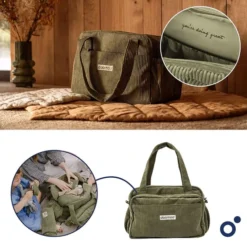 doomoo Sac à Langer Fluffy - Corduroy Kaki