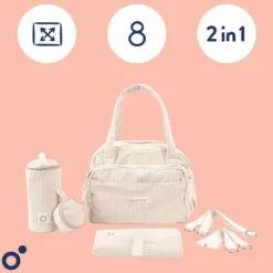 doomoo Sac à Langer Fluffy - Corduroy Sand