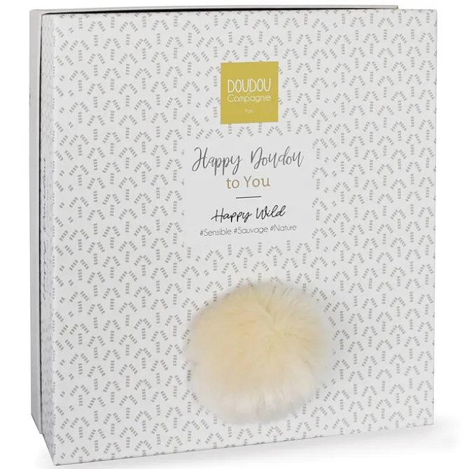 Doudou et Compagnie Doudou Pompon Happy Wild - Naturel