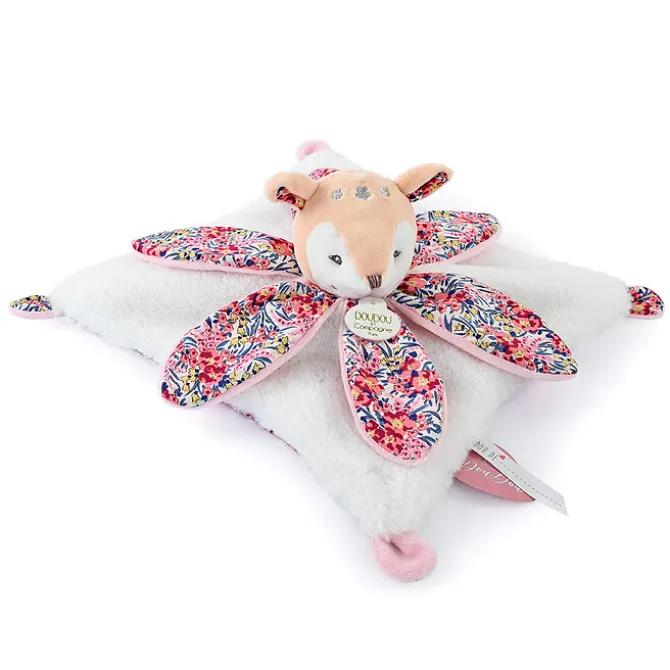 Doudou et Compagnie Doudou Pétale Faon Boh'aime - Blanc