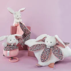 Doudou et Compagnie Doudou Pétale Lapin Boh'aime - Blanc