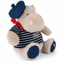 Doudou et Compagnie Peluche Hippopotame avec Béret et Marinière