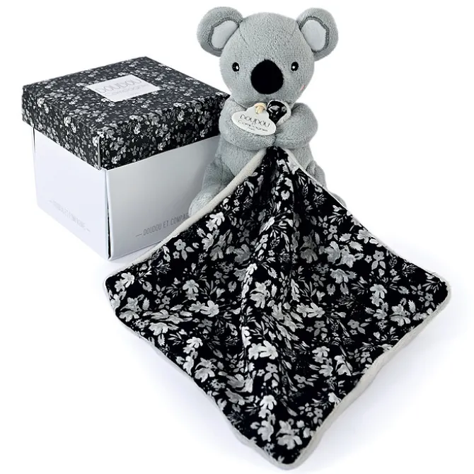 Doudou et Compagnie Peluche Koala avec son Doudou Boh'aime - Gris
