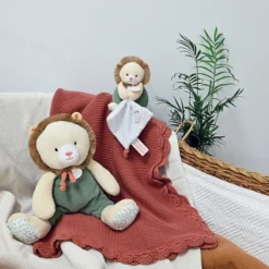 Doudou et Compagnie Peluche Lion avec son Doudou Couleurs Savane