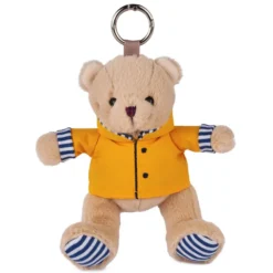 Doudou et Compagnie Porte-clés Peluche Ours Marin avec Ciré Jaune