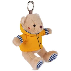 Doudou et Compagnie Porte-clés Peluche Ours Marin avec Ciré Jaune