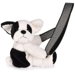 Doudou et Compagnie Sac Doudou Bandoulière - Chien Noir et Blanc