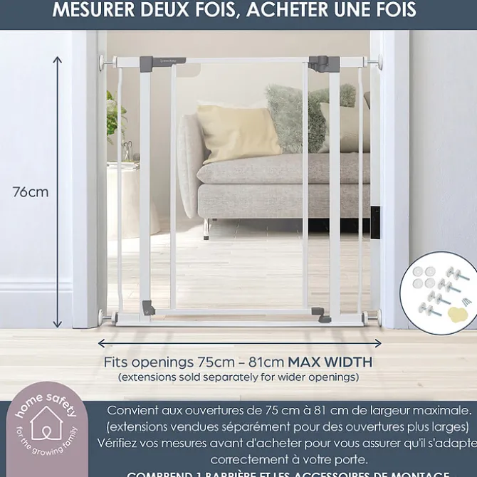 Dreambaby Barrière de Sécurité Clear Panel - Blanc