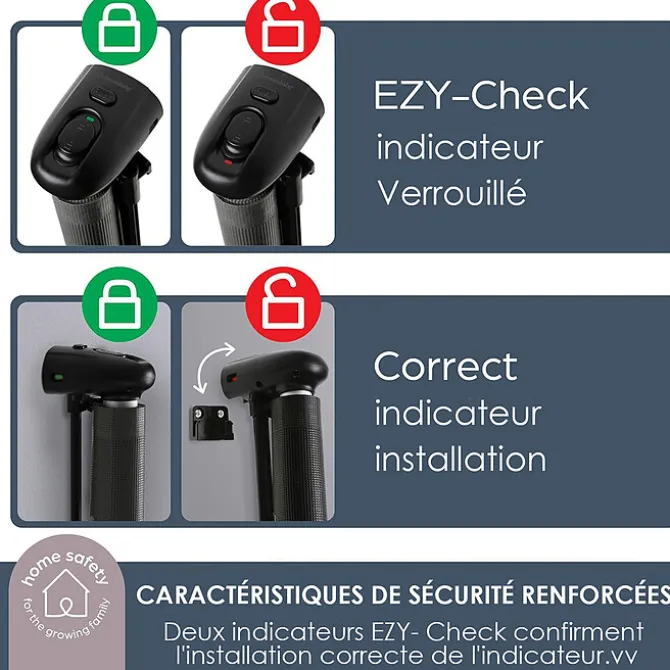 Dreambaby Barrière de Sécurité Rétractable Extra-haute - Noir