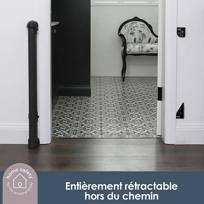 Dreambaby Barrière de Sécurité Rétractable Extra-haute - Noir