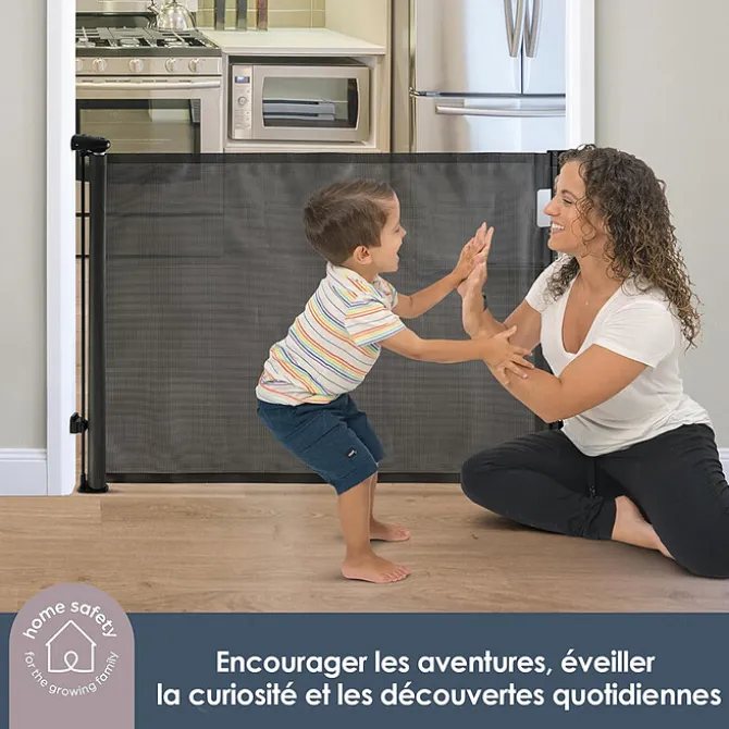 Dreambaby Barrière de Sécurité Rétractable Extra-haute - Noir
