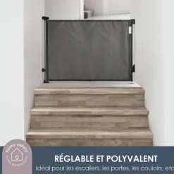 Dreambaby Barrière de Sécurité Rétractable Extra-haute - Noir