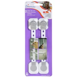 Dreambaby Lot de 2 Loquets Multifonctions Twist 'N Lock