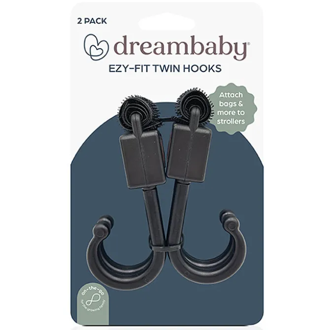 Dreambaby Lot de 2 Mousquetons Doubles pour Poussette