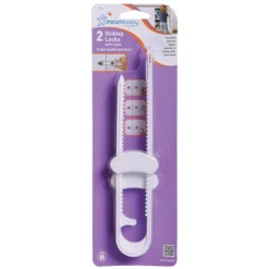 Dreambaby Lot de 2 Verrous Coulissants de Sécurité