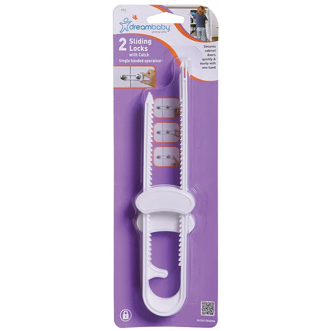 Dreambaby Lot de 2 Verrous Coulissants de Sécurité