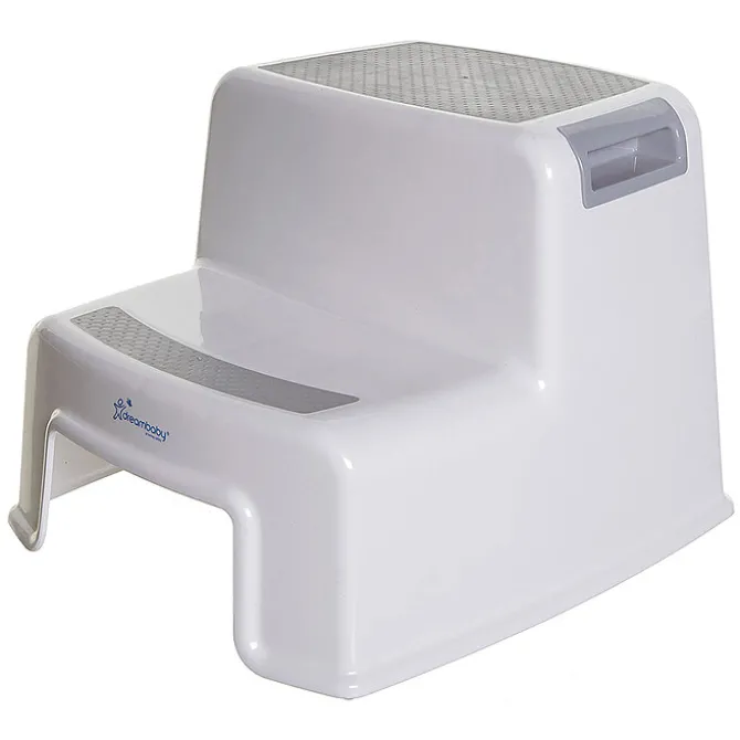 Dreambaby Marchepied 2 Marches 2-Up Step Stool - Gris et Blanc