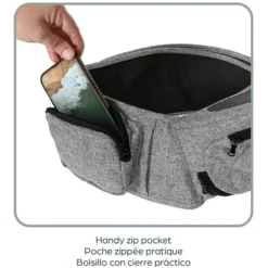 Dreambaby Porte-bébé Latéral Up & Go - Gris