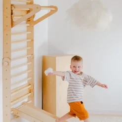 Duck Woodworks Echelle d'Escalade avec Toboggan - Naturel