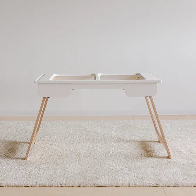Duck Woodworks Table de Jeux Sensorielle - Blanc