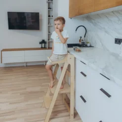 Duck Woodworks Tour de Cuisine Pliante en Bouleau - Naturel