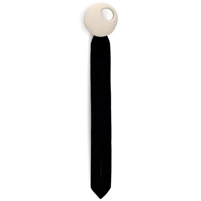 Elhée Attache Sucette Pebble - Black & Sand
