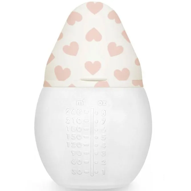 Elhée Biberon BibRond Full of Love Pink - 240 ml