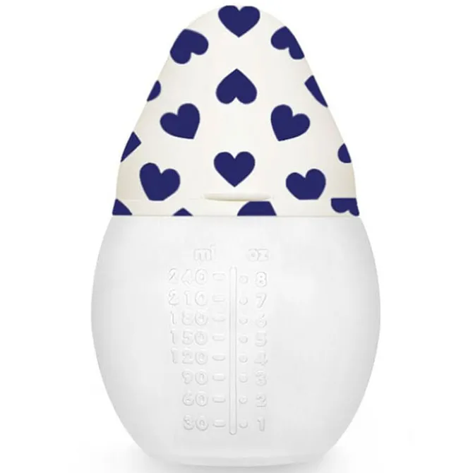Elhée Biberon BibRond Full of Love Blue - 240 ml