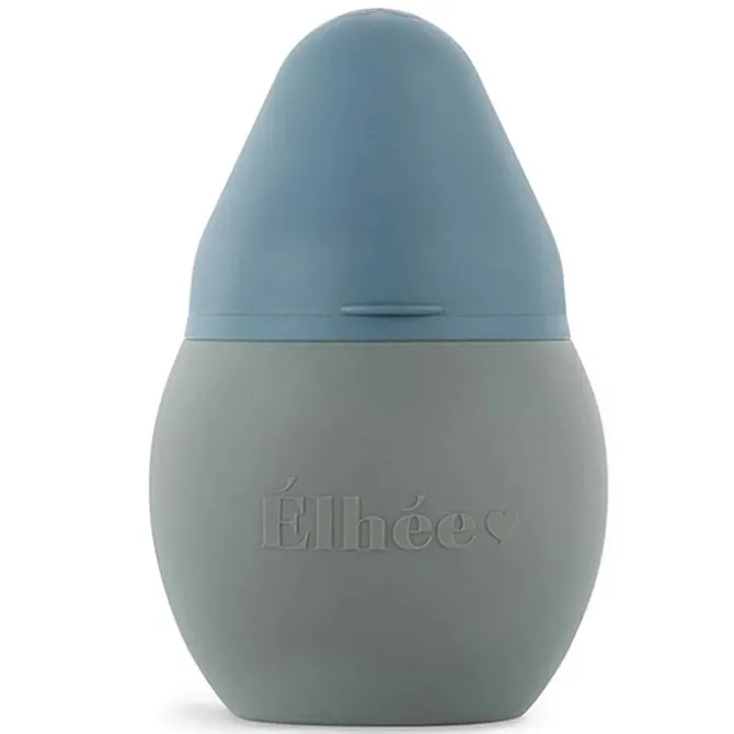 Elhée Gourde d'Apprentissage Bubble Kaki & Blue Grey - 240 ml