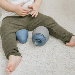 Elhée Gourde d'Apprentissage Bubble Kaki & Blue Grey - 240 ml