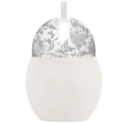 Elhée Tasse avec Paille Lestée Coconut Toile de Jouy Gris - 240 ml