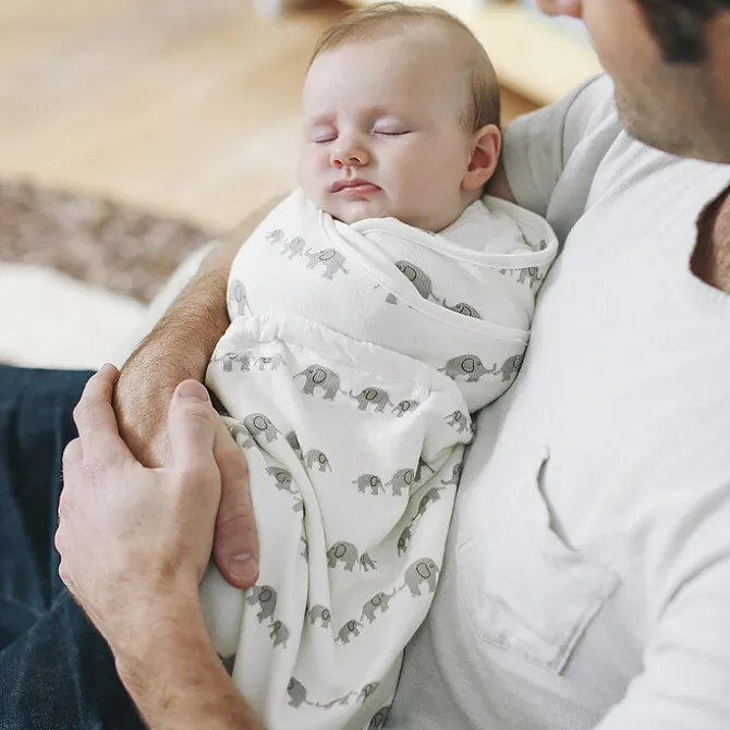 Ergobaby Couverture d'Emmaillotage - Eléphants