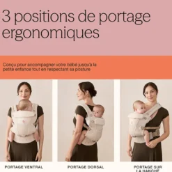 Ergobaby Porte-bébé Adapt SoftFlex Mesh - Gris Perle