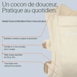 Ergobaby Porte-Bébé Embrace Soft Knit - Gris Clair