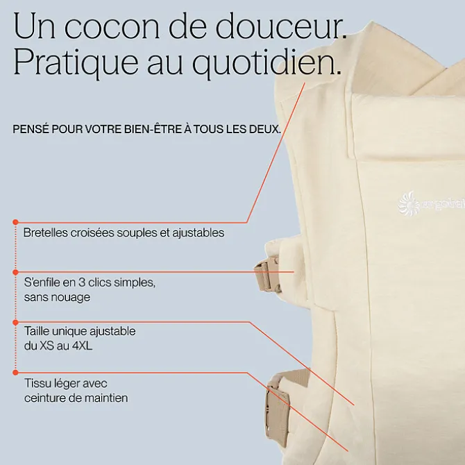 Ergobaby Porte-Bébé Embrace Soft Knit - Rose Pale