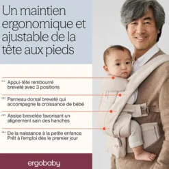 Ergobaby Porte-bébe Omni Deluxe Coton - Bleu Ciel