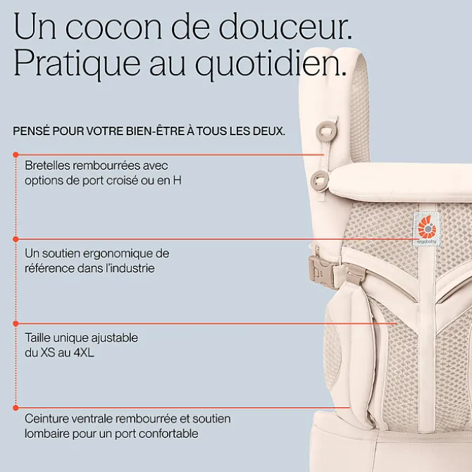 Ergobaby Porte-bébe Omni 360 Mesh - Vert Olive