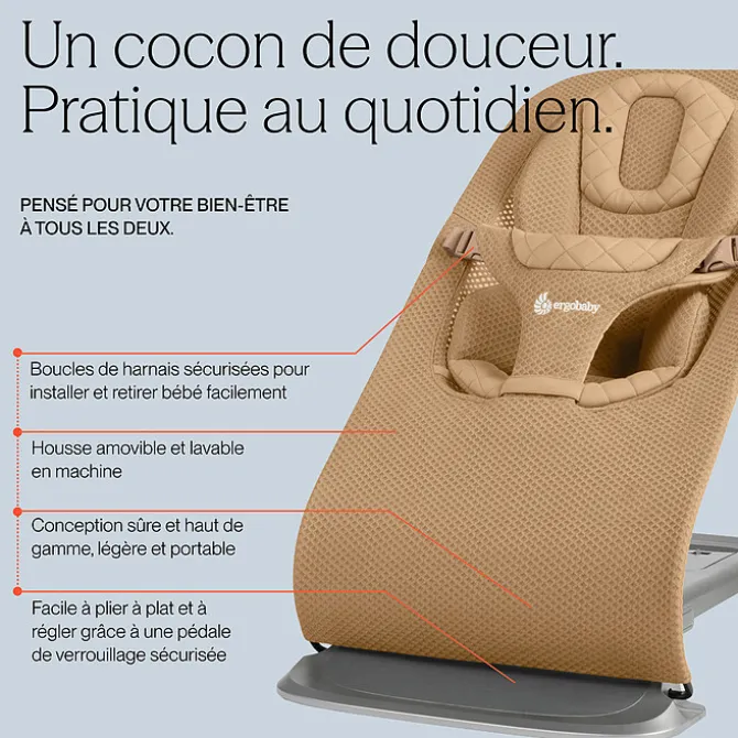 Ergobaby Transat Evolve Mesh - Camel