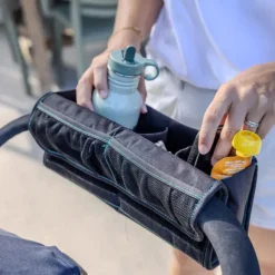 Ezimoov Organisateur de Poussette Evolutif Ezi Snack 2-en-1 - Noir